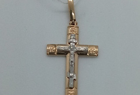 Золотая подвека с фианитом