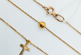 Золотое колье 50 р-р