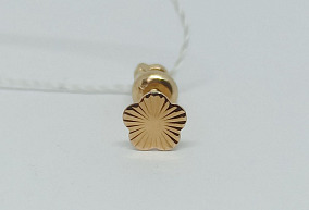 Золотая серьга