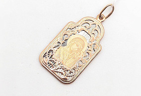 Золотая подвеска