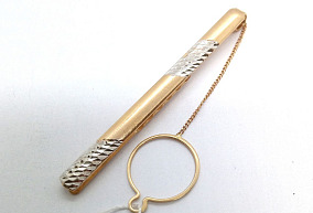 Золотой зажим для галстука 