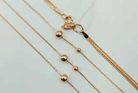 Золотое колье 45 р-р