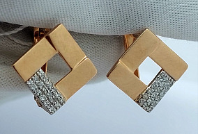 Серьги Золотые с Бриллиантами