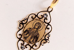 Золотая подвеска