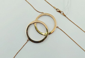 Золотое колье 38 р-р