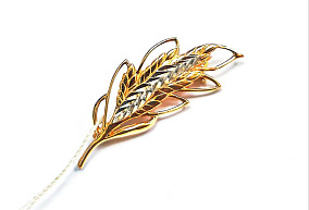 Золотая  брошь 