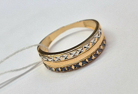 Золотое кольцо 18 р-р