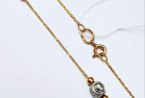 Золотое колье 45 р-р