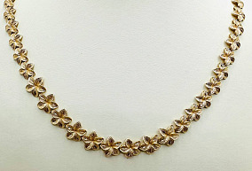 Золотое колье 40 р-р