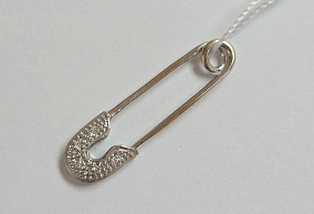 Золотая брошь с бриллиантами