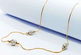 Золотое колье р-р 45