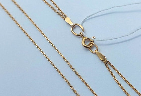 Золотая Цепь Двойная 45р-р