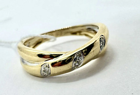 Золотое кольцо с Брилиантоми 17 р-р.