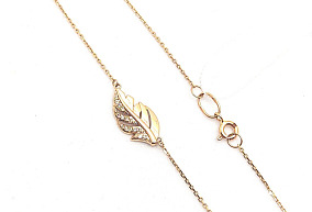 Золотое колье с бриллиантами 40-45 р-р