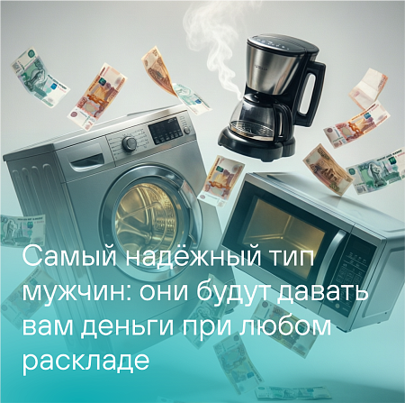 Самый надёжный тип мужчин: они будут давать вам деньги при любом раскладе