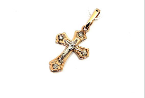 Золотая подвеска с бриллиантами