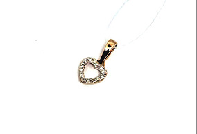 Золотая подвеска с бриллиантами