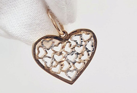 Золота подвеска 585 пробы