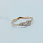 Золотое кольцо с бриллиантами 16 р-р