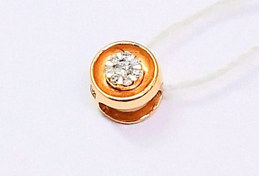 Золотая подвеска с бриллиантами