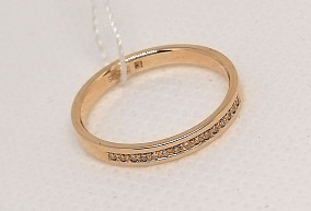 Золотое кольцо с бриллиантами