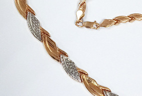 Золотое колье 45см