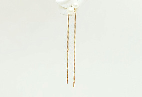 Золотые серьги с жемчугом