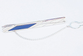 Зажим для галстука с природным камнем